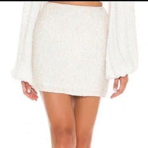 sequin frances retrofete mini skirt